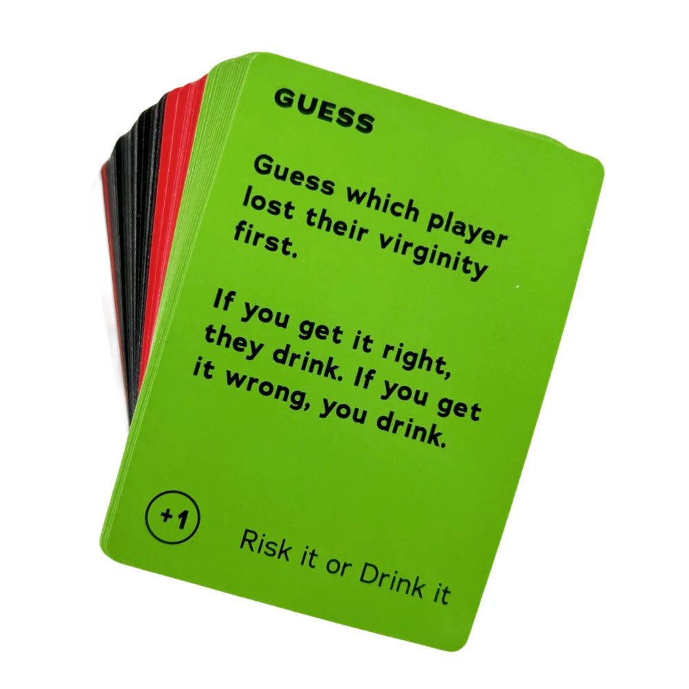 Fun Party Game for College Card Game Drinking Game Pregame Night Hilarious Dares Challenges Questions Adult