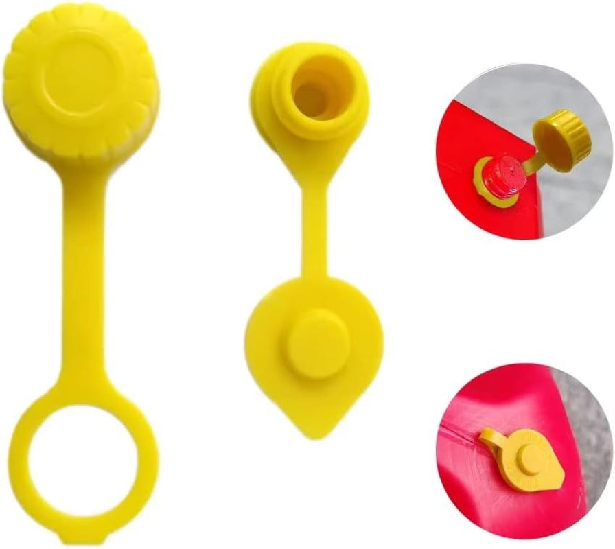 Plastic Gas Can Spout Nozzle Vent Kit for Blitz, Midwest, Scepter, Briggs & Stratton; Yellow, Gasoline, Plastic