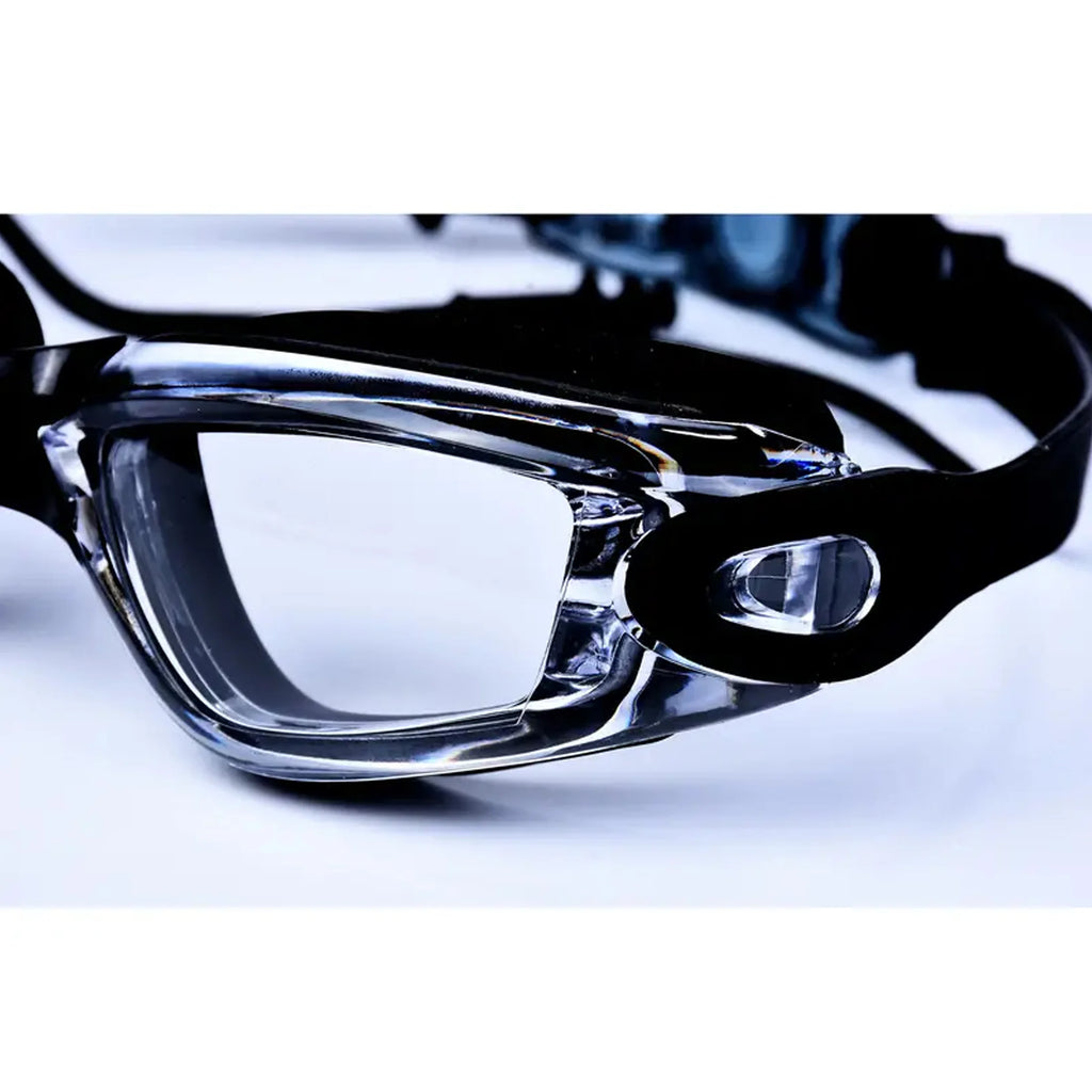 1Pc Adult Swimming Goggles Hd Swimming Goggles Non-Eye-Proof Silicone Earplugs Large Frame Anti-Fog Professional Waterproof Waterproof Ear Protection