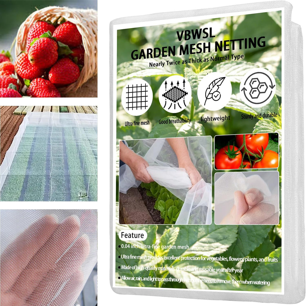 Garden Netting 6.5 X 30 Ft,Garden Cover Netting for Garden Protection, Insect Netting for Garden,Garden Netting for Raised Beds