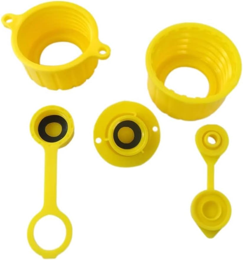 Plastic Gas Can Spout Nozzle Vent Kit for Blitz, Midwest, Scepter, Briggs & Stratton; Yellow, Gasoline, Plastic