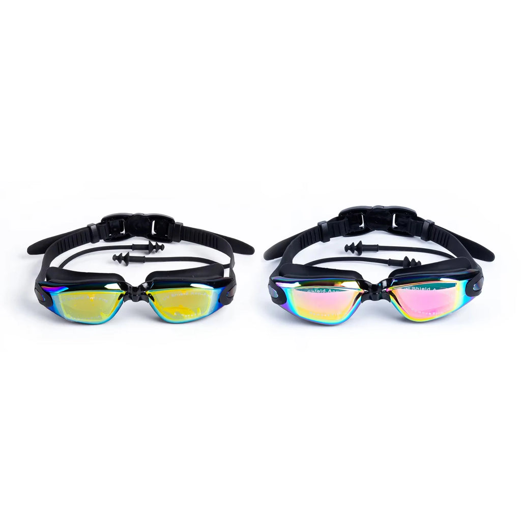 Swimming Goggles Large Frame Swimming Goggles Large Frame HD Wide-Angle Anti-Fog UV Protection Adult Swimming Goggles No Leakage