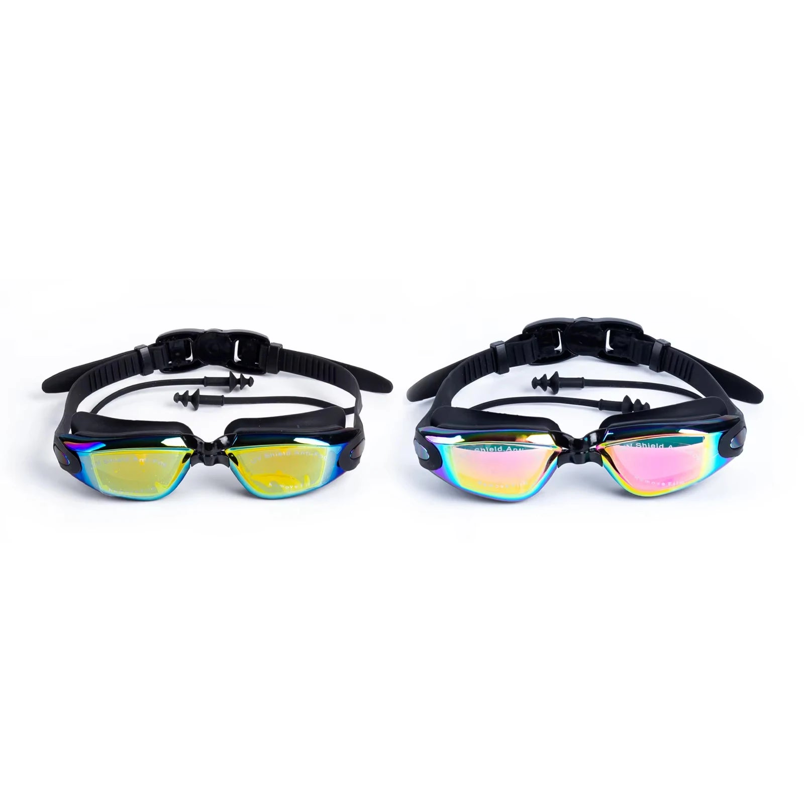 Swimming Goggles Large Frame Swimming Goggles Large Frame HD Wide-Angle Anti-Fog UV Protection Adult Swimming Goggles No Leakage