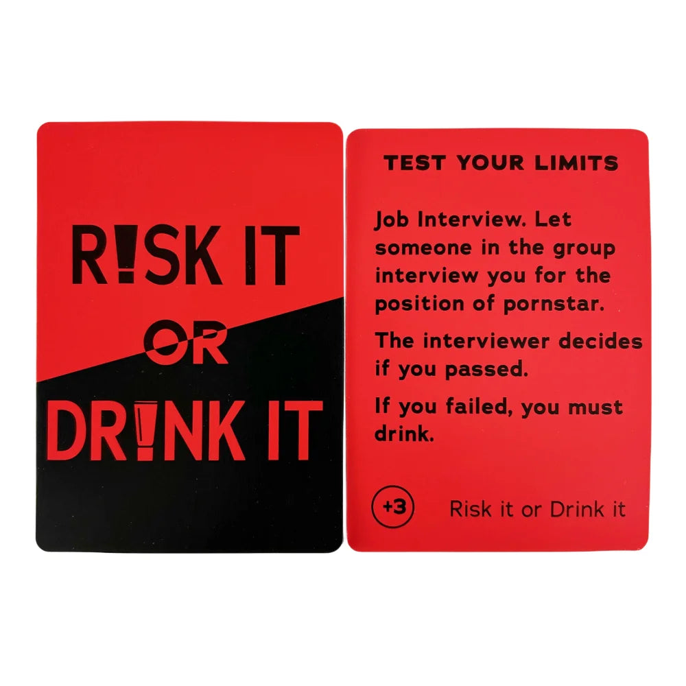 Fun Party Game for College Card Game Drinking Game Pregame Night Hilarious Dares Challenges Questions Adult