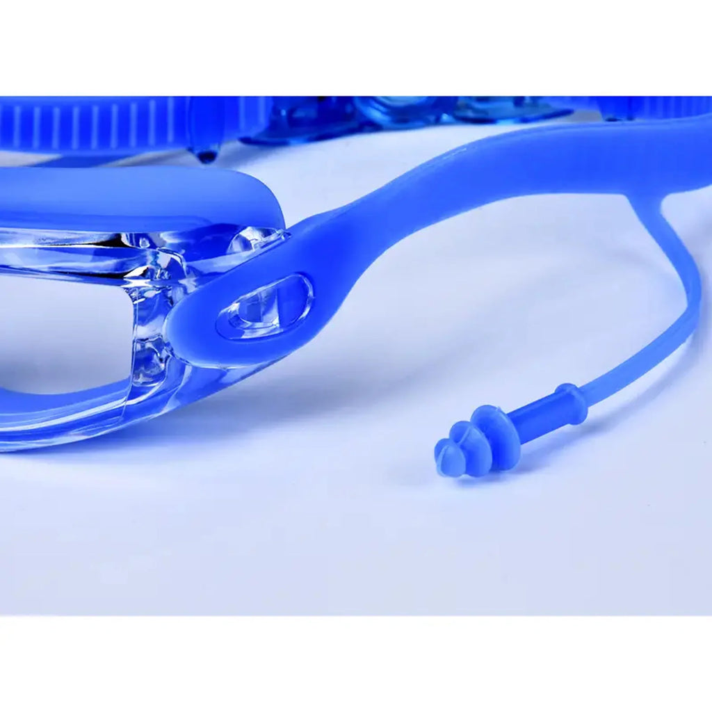 1Pc Adult Swimming Goggles Hd Swimming Goggles Non-Eye-Proof Silicone Earplugs Large Frame Anti-Fog Professional Waterproof Waterproof Ear Protection