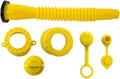 Plastic Gas Can Spout Nozzle Vent Kit for Blitz, Midwest, Scepter, Briggs & Stratton; Yellow, Gasoline, Plastic