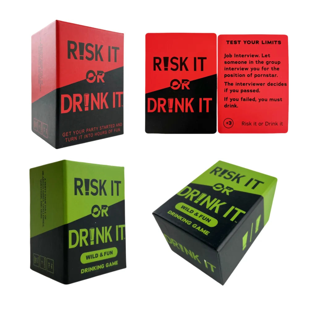 Fun Party Game for College Card Game Drinking Game Pregame Night Hilarious Dares Challenges Questions Adult