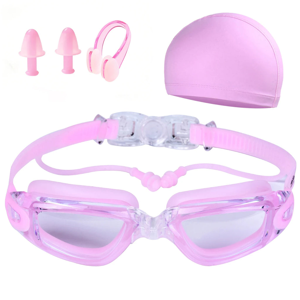 Adult Swimming Goggles, Waterproof, Fog-Proof, High-Definition Swimming Goggles, Swimming Equipment, Cap, Suit